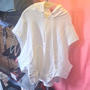 Free people movement white vest sweatshirt